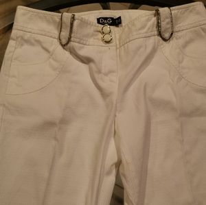 D & G Men's Trousers - White - Size 26/40 Like New